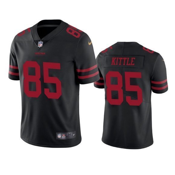 black george kittle jersey mens